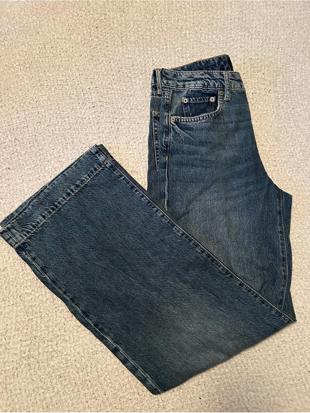NWOT Lauren Ralph Lauren denim jeans wide leg